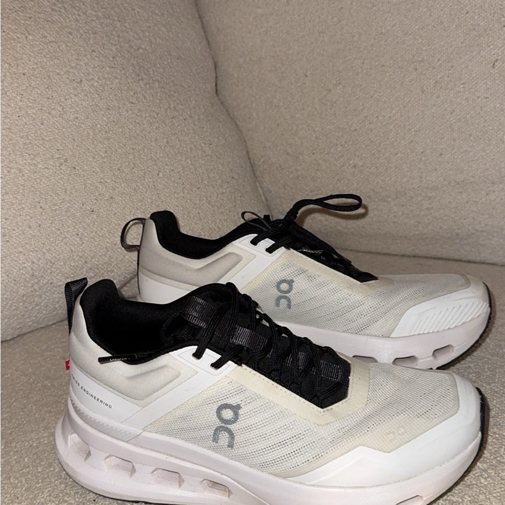 On Running Men's Black and White Sneakers